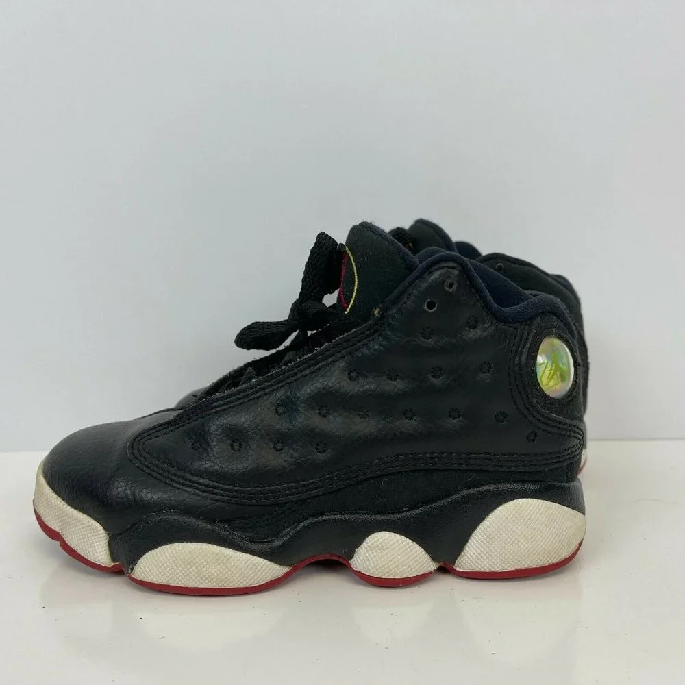 Air Jordan 13 Retro PS Playoff Basketball Shoes 2011 Release Black Kids Size 12C - Picture 1 of 6